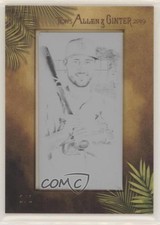 2019 Topps Allen & Ginter Framed Printing Plate Mini Black 1/1 Paul DeJong i4v
