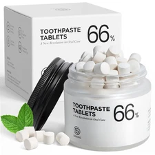 Fluoride-Free Probiotic Toothpaste Tabs: Travel, Fresh Breath, Sensitive Teeth