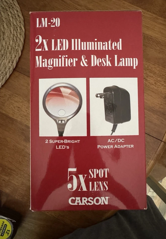 Carson LM-20 DESKBRITE200 LED Illuminated Magnifier & Desk Lamp - Image 2 of 4