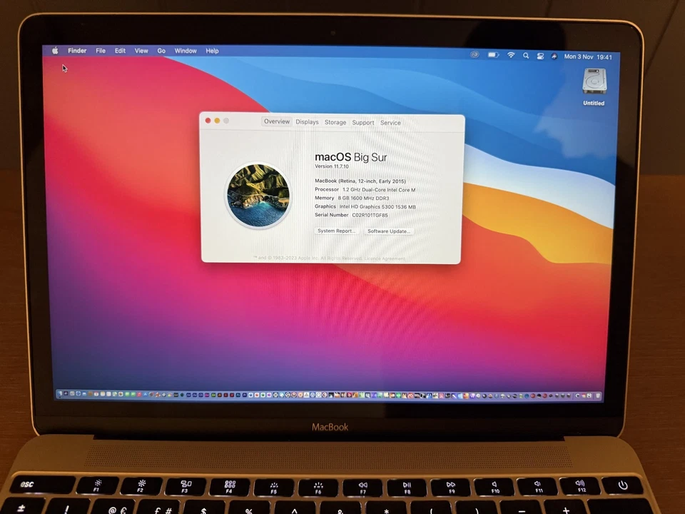 Apple MacBook - 12 inch -Intel Core M - 8GB RAM 512GB SSD - LOGIC & PREMIERE PRO - Image 3 of 4