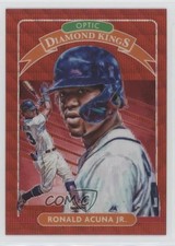 2020 Donruss Optic Diamond Kings Retail Red Wave Prizm Ronald Acuna Jr #8 0w8z