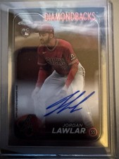 Topps 2024 Chrome Rookie Autographs Jordan Lawlar #RA-JLA Arizona Diamondbacks