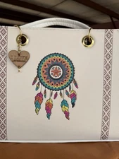 Artesanal Leather Tote with Crossbody Bag White