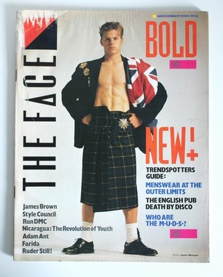 THE FACE MAGAZINE November 1984 Issue 55 James Brown Style Council Run DMC