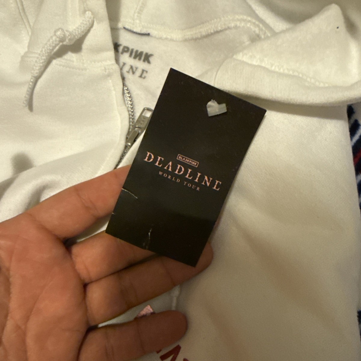 BLACKPINK Official World Tour “DEADLINE” Hoodie White Large