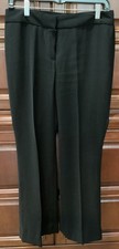 NINE WEST SUIT SEPARATES BLACK POLY PANTS LADIES SZ 2 FLAT FRONT Straight LEG EC