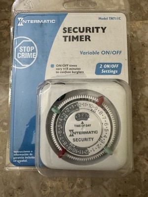 INTERMATIC Super Cop Timer Model TN711C   Variable On/Off times confuses burglar
