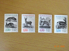 Timbres neufs, nature Buffon 1988, n° 2539 2540 2541 2542 **