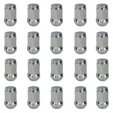 20 Radmuttern Kegelbund geschlossen 60° M12x1,5 35mm chrom für Ford C-MAX I 07 C