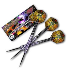 Shot Darts Steel Tip, Americana Mardi Gras 23g, 80% Tungsten. 5 FREE FLIGHT SETS