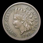 1862 Indian Cent Penny ---- Nice Rare Coin ---- #KK565