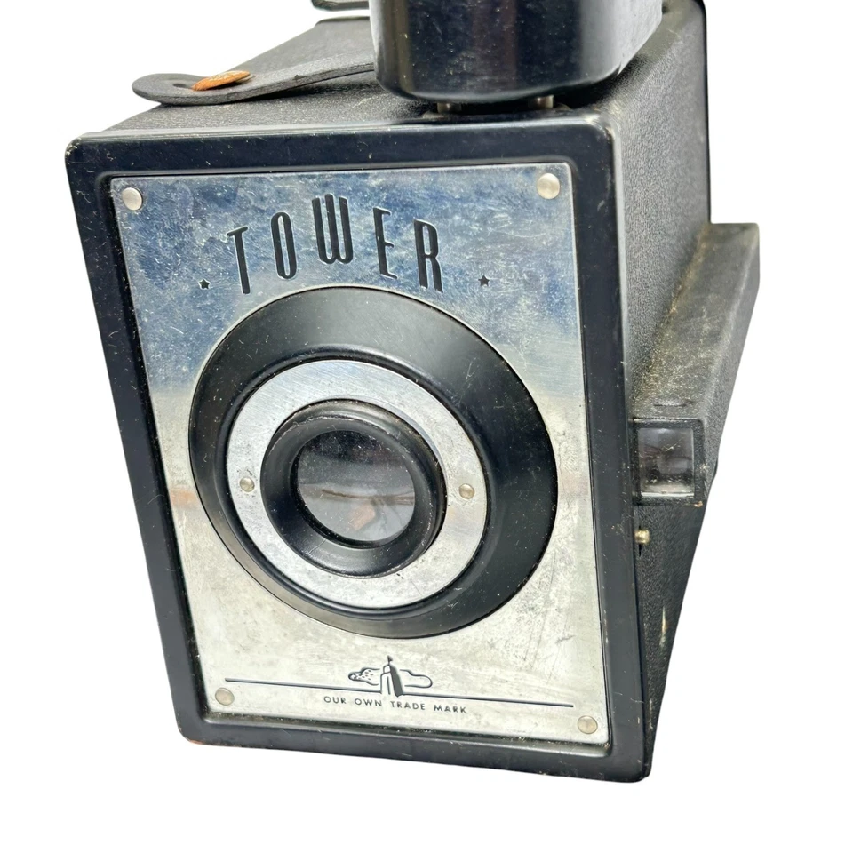 Kit completo de cámara fotográfica flash torre vintage bombilla y accesorio de flash con estuche Foto 2 de 4