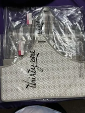 Lot Of 2 Thirty-One Catch-All Bins - Cozy Plaid & Taupe Perfect Pendant