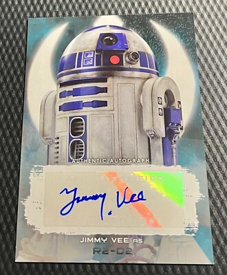 Jimmy Vee Topps Star Wars R2-D2 Authentic Pack Pulled