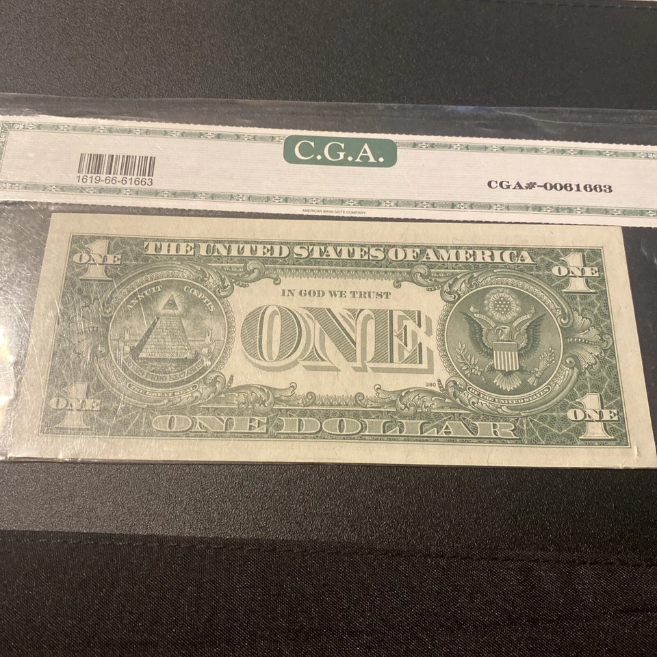 1957 Silver Certificate $1 Blue Seal - Gem Uncirculated 66 Priest-Anderson - Image 2 of 3