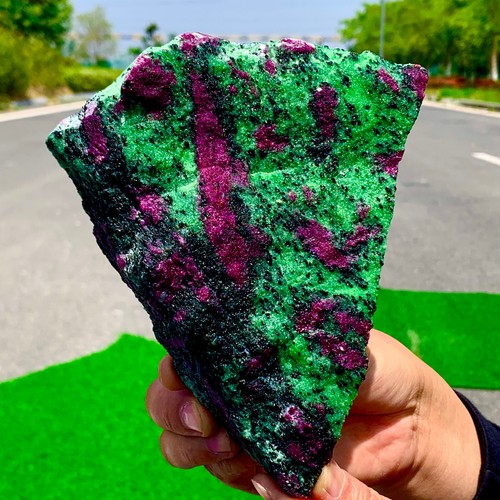 2.02LB Natural green Ruby zoisite (anylite) crystal Chakra Healing Energy - Picture 13 of 21