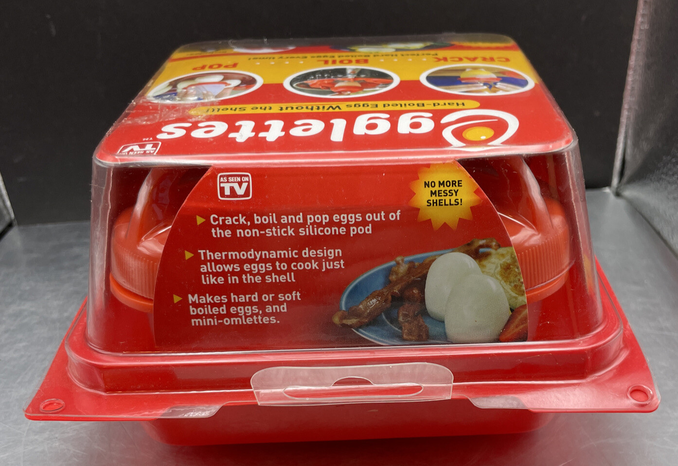 Egglettes Hard Boiled Egg Cooker w/o the Shell 4 ct. Silicone Egg Cups