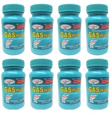 8 PK Simethicone Gas Relief Chewable Tablets 80mg Anti-Gas Bloating 36CT SEALED