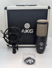 AKG P220 High Performance Large Condenser Microphone W/ Shock Mount  Hard Case