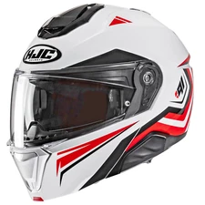 HJC i91 Tricus Modular SunShield Motorcycle Helmet Red SM Small DOT USA