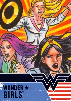 DC Comics Bombshells III 3 WONDER GIRLS Insert Card WG9 / WONDER GIRLS