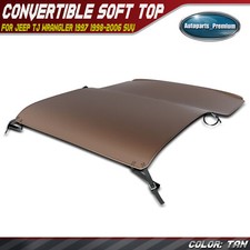 Tan Extended Bikini Soft Top For Jeep Tj Wrangler 1997 1998-2006 Sport Utility Tan Extended Bikini Soft Top For Jeep Tj Wrangler 1997 1998-2006 Sport Utility