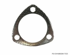 P2M Universal 70MM 3 Bolt Down Pipe Exhaust Gasket With Fire Ring New