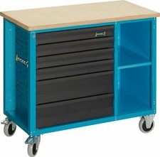 HAZET Mobile work bench 177W-6 Drawers shallow: 4x 80x527x348 mm Drawer