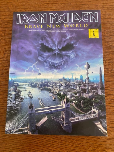 Iron Maiden RARE Brave New World Authentic Official Guitar Tab Lyrics Song Book