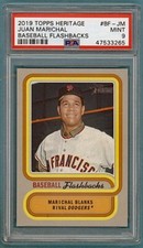 2019 Topps Heritage Juan Marichal Baseball Flashbacks #BF-JM PSA 9! POP 1!
