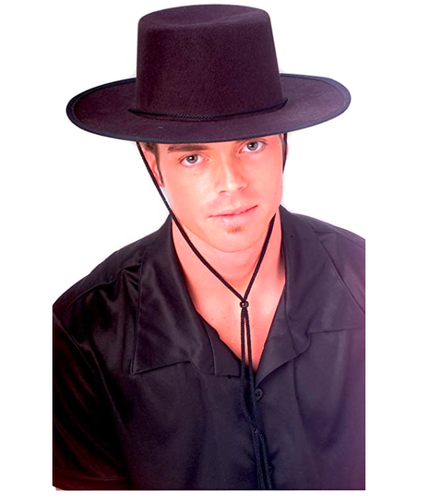 Wide Brim Amish Hat Black One Size Fits 