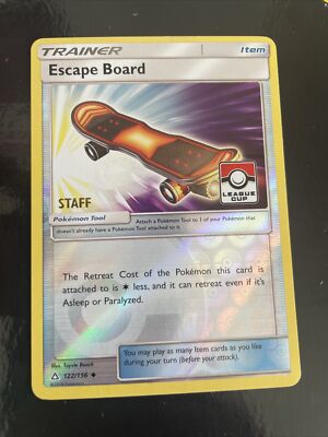 Escape Board 122/156 Ultra Prism League Cup Promo Staff Near Mint