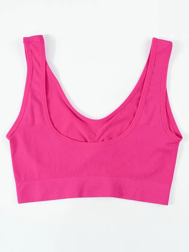 Boolavard TM Women's Bra Seamless Leisure Crop Top Vest Sport - Foto 5