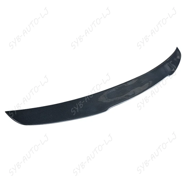 Fit For Jaguar XJ 2010-2017 Real Carbon Fiber V style Rear Trunk Spoiler Wing — 第 4/4 张图片