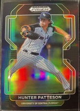 2022 Panini Prizm Draft Picks Hunter Patteson UCF Black Prizm #145 Prospect 
