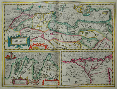 Nordafrika -Barbaria / Tunesien / Ägypten -Mercator, Hondius 1632 -Afrika Africa