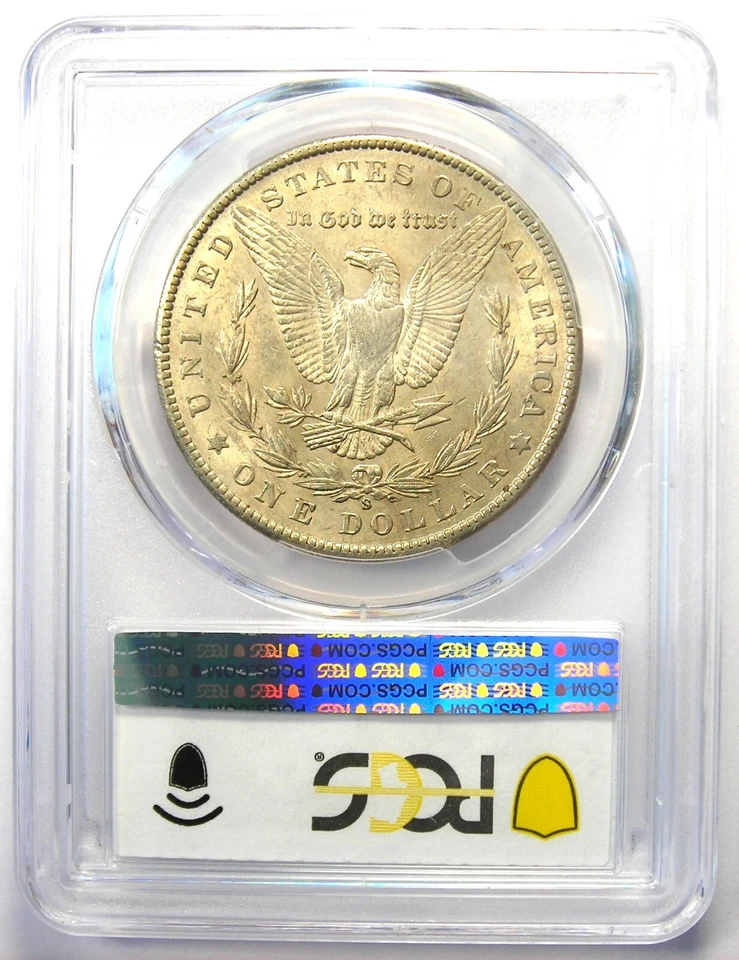 1901-S Morgan Silver Dollar $1 Coin - Rare Date - Certified PCGS AU55 - Image 3 of 4