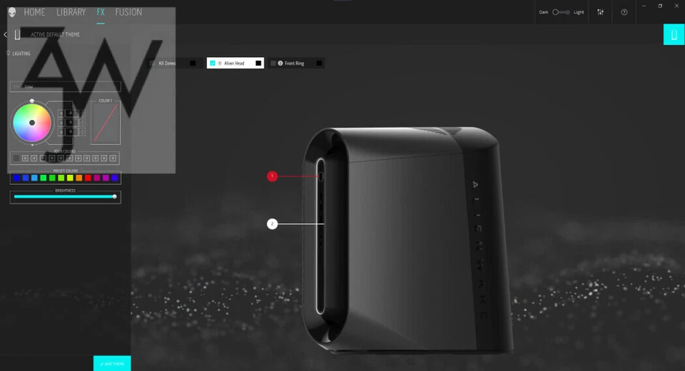 PC para juegos Alienware Aurora R10 Ryzen 9 5900X 64 GB RAM 2 TB SSD RTX 2080 Ti WiFi Foto 3 de 4