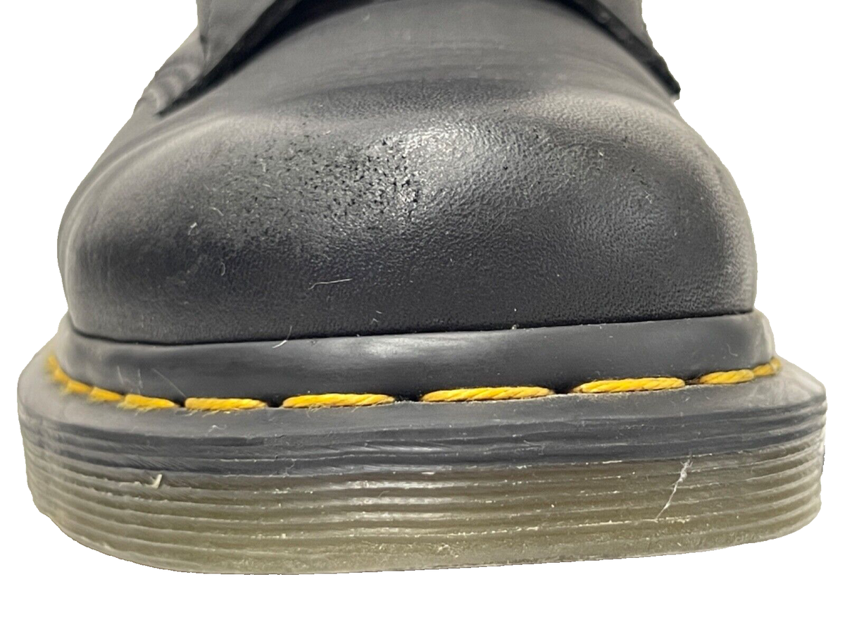 DR DOC MARTENS AirWair Bouncing Soles 11822 BLACK LEATHER BOOTS W