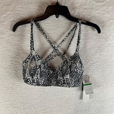 Salt  Cove Juniors Snake Print Strappy Bralette Bikini Swim Top Size L NWT 9985