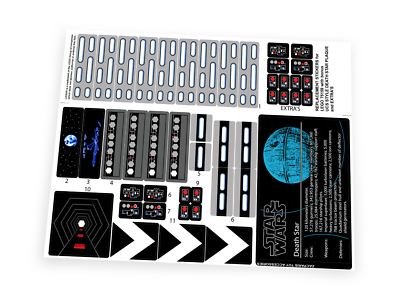 CUSTOM STICKERS for STAR WARS Set 75159 DEATH STAR ,MODELS, ETC | eBay