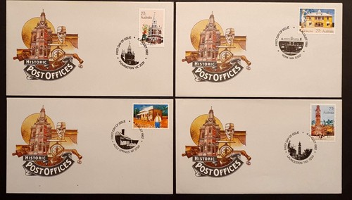 Australia Stamps 1982 Historic Post Offices 7 First Day Covers (w) - Picture 2 of 5