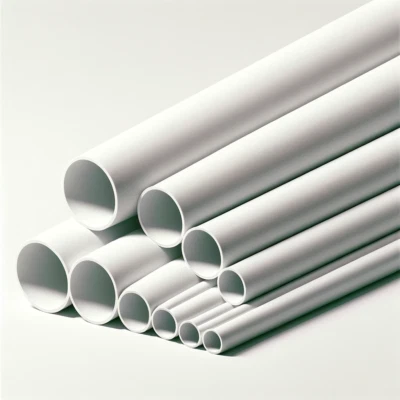 CEZAR White PVC Round Tube Pipe 1m Long Various Sizes - 7mm 10mm 12mm -Durable Plastic