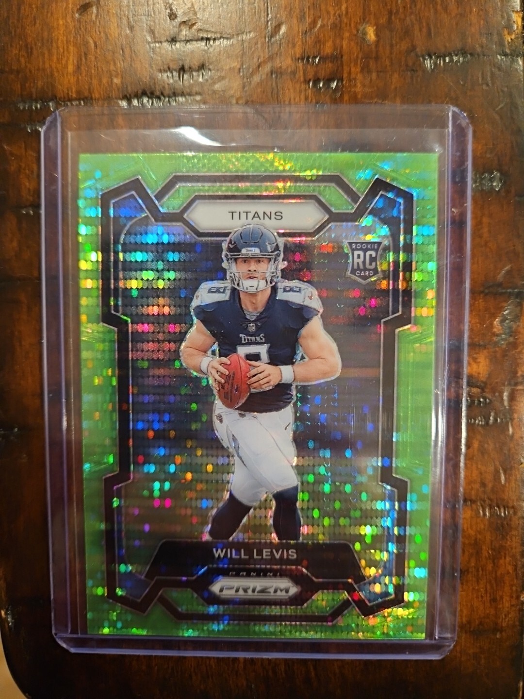 2023 Panini Prizm - Rookies Neon Green Pulsar Prizm #397 Will Levis (RC)