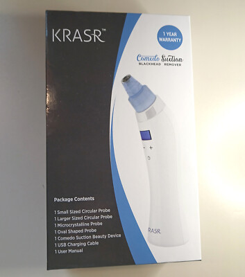 Original KRASR Comedo Suction Blackhead Remover Vacuum Facial Pore Cleanser,new