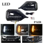 For 2022-2024 Subaru WRX STI sequential LED Turn Signal DRL Fog Bezel Light Pair