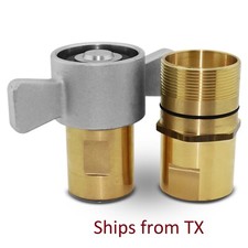 1-1/4" NPT Wet-Line Wing Nut Hydraulic Quick Disconnect Coupler Set M F