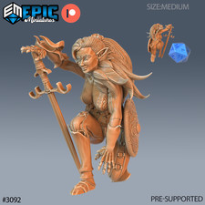 Elven Female Fighters by Epic Miniatures  DND  D D  Miniature  RPG  Set 