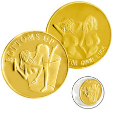 Bottoms Up Rub For Good Luck Challenge Coin Special Forces SEAL Airborne Recon 
