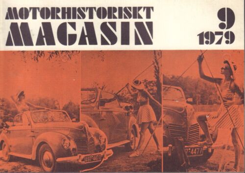 Motorhistoriskt Magasin Swedish Car Magazine 9 1979 Chevrolet 1931 032717nonDBE - 第 1/1 張圖片